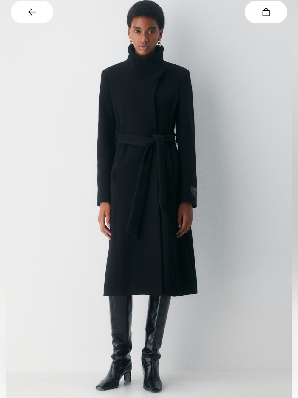 Aritzia Connor Long Coat - Soft Wool Cashmere